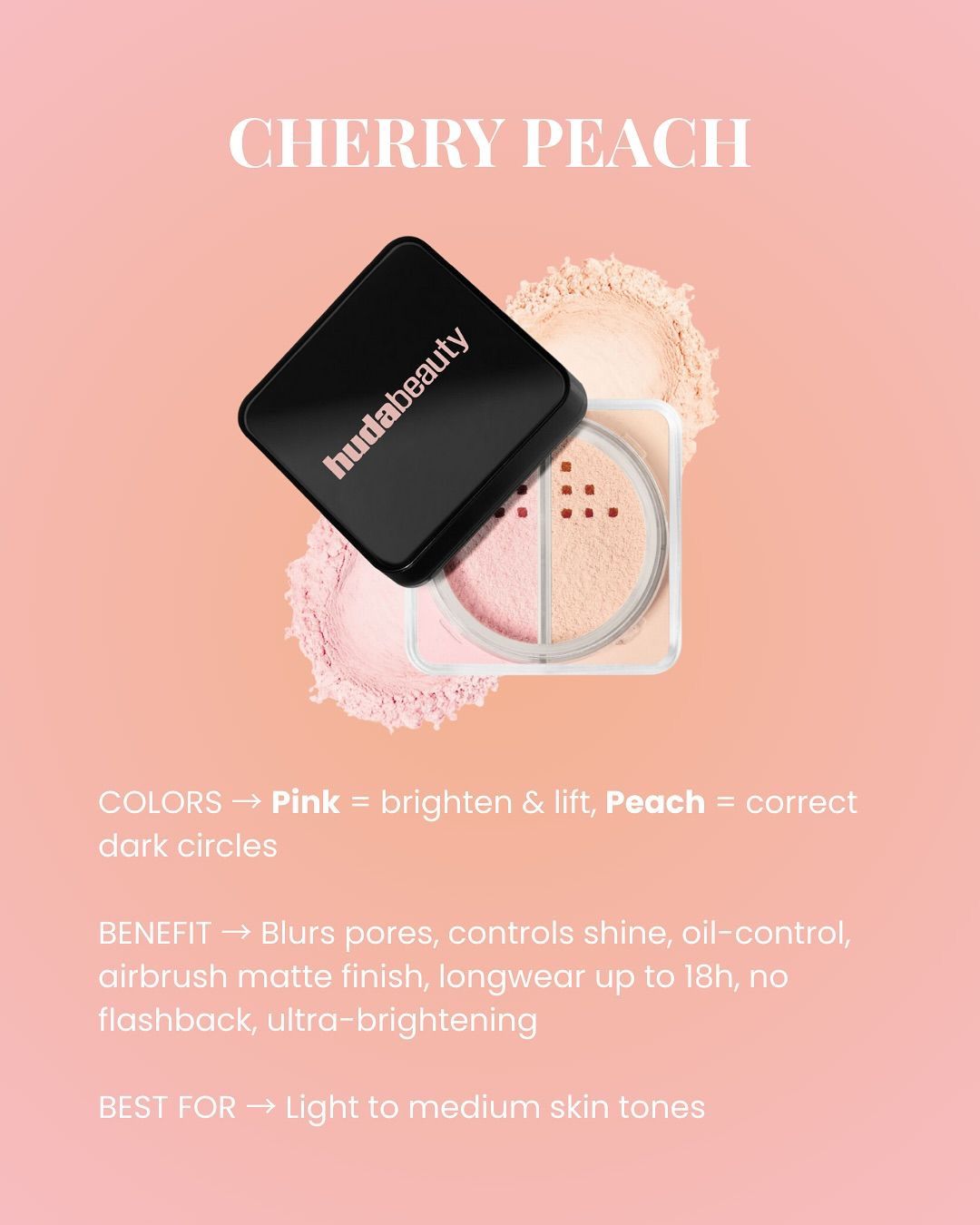Huda Beauty Easy Bake Duo Loose Powder